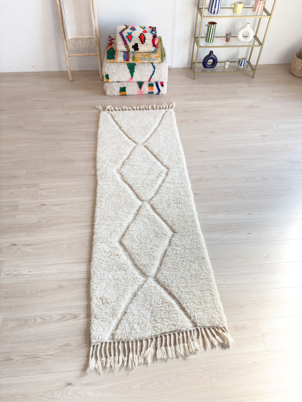 Tapis De Couloir Beni Ouarain 86 X 263 Cm - N°2265