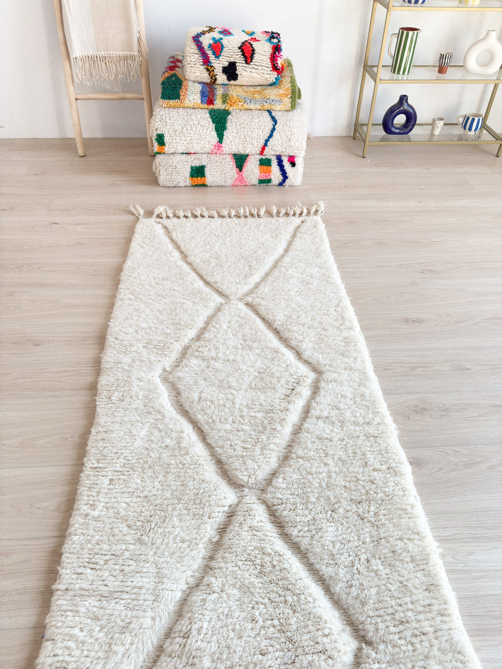 Tapis De Couloir Beni Ouarain 86 X 263 Cm - N°2265