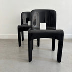 Paire De Chaises Universale Par Joe Colombo Pour Kartell Années 70