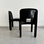 Paire De Chaises Universale Par Joe Colombo Pour Kartell Années 70
