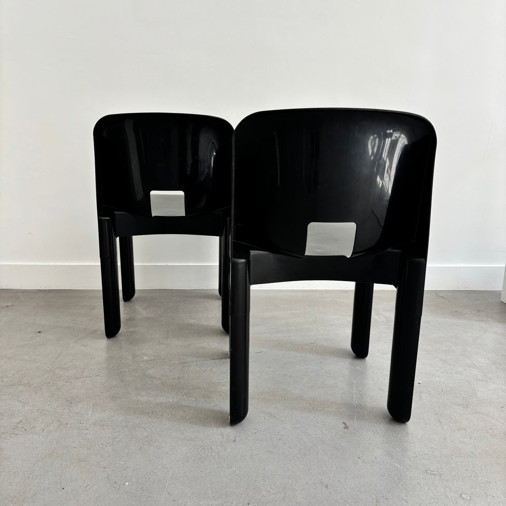 Paire De Chaises Universale Par Joe Colombo Pour Kartell Années 70