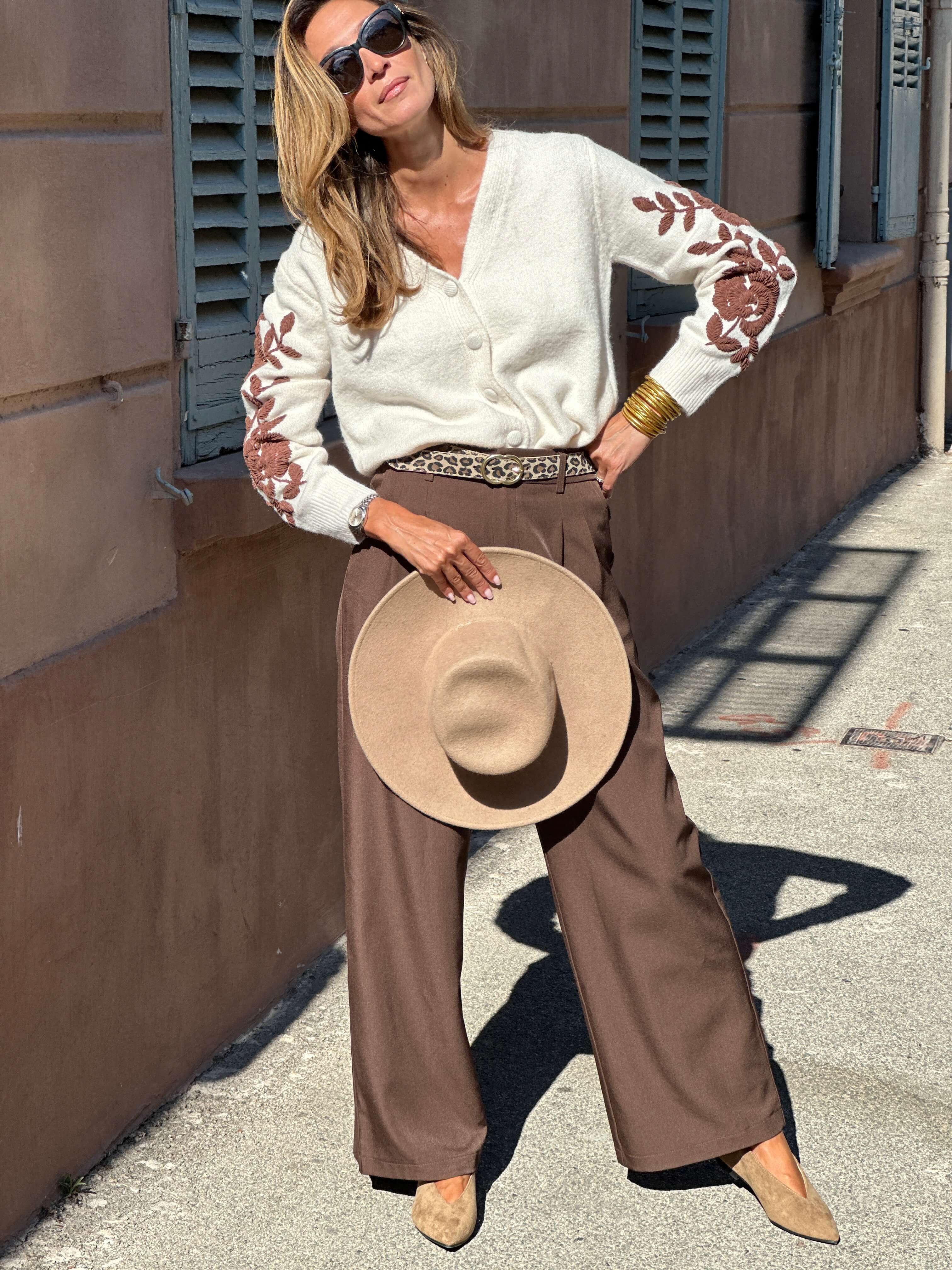 Cardigan Léopoldine - Beige