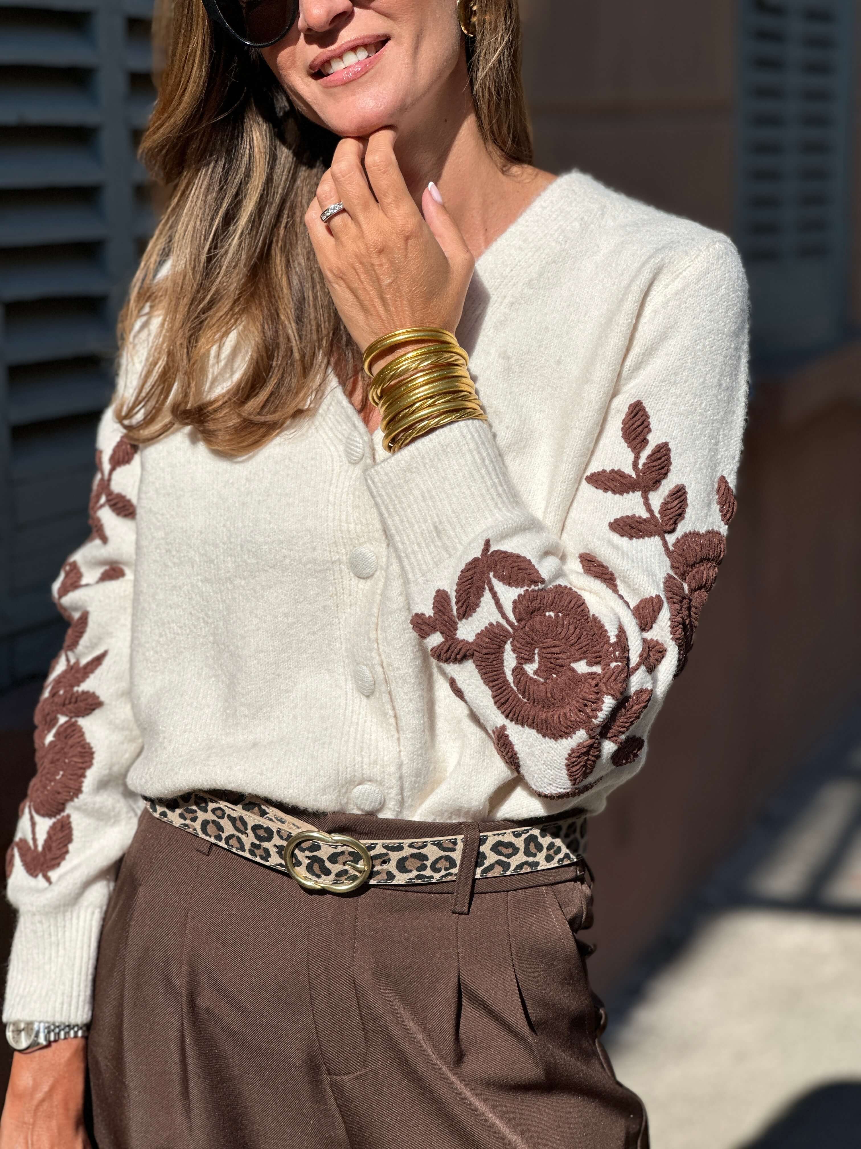 Cardigan Léopoldine - Beige