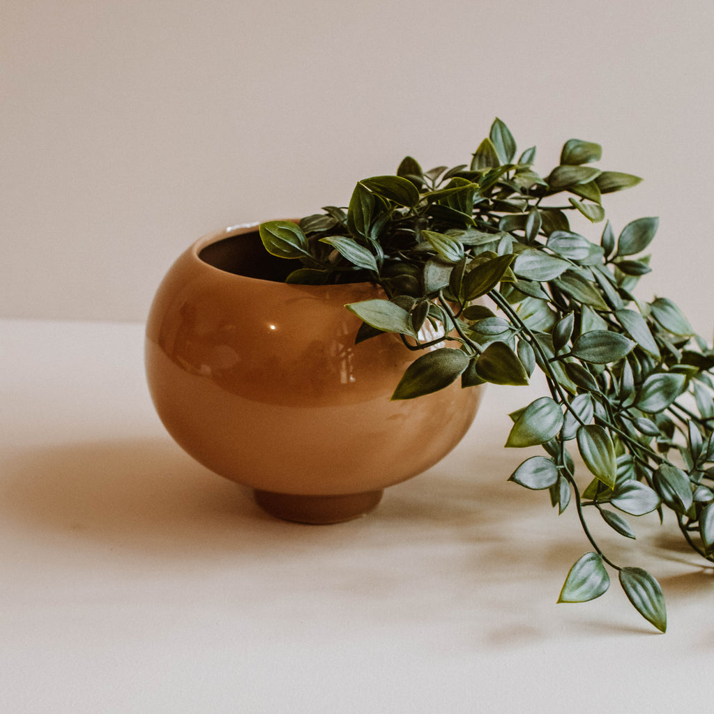 Cache pot en céramique beige rosé - INSIDE Box - Shop - Conseil