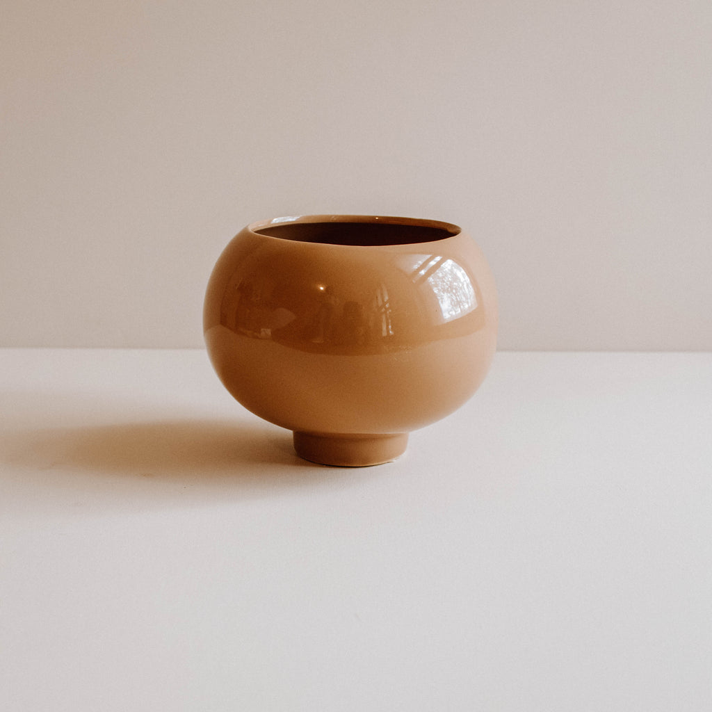 Cache pot en céramique beige rosé - INSIDE Box - Shop - Conseil