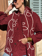Manteau Adélaïse - Bordeaux
