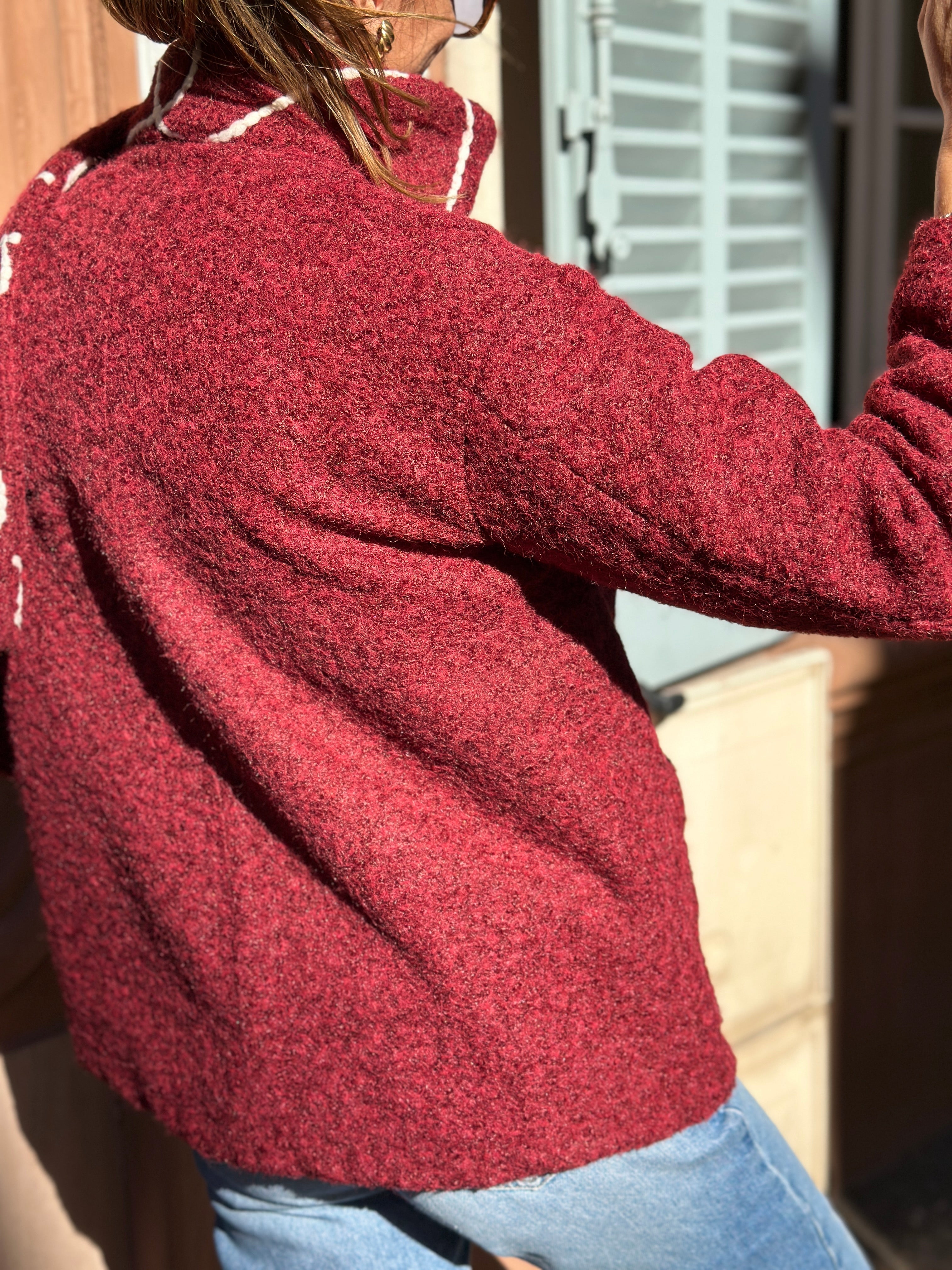 Manteau Adélaïse - Bordeaux