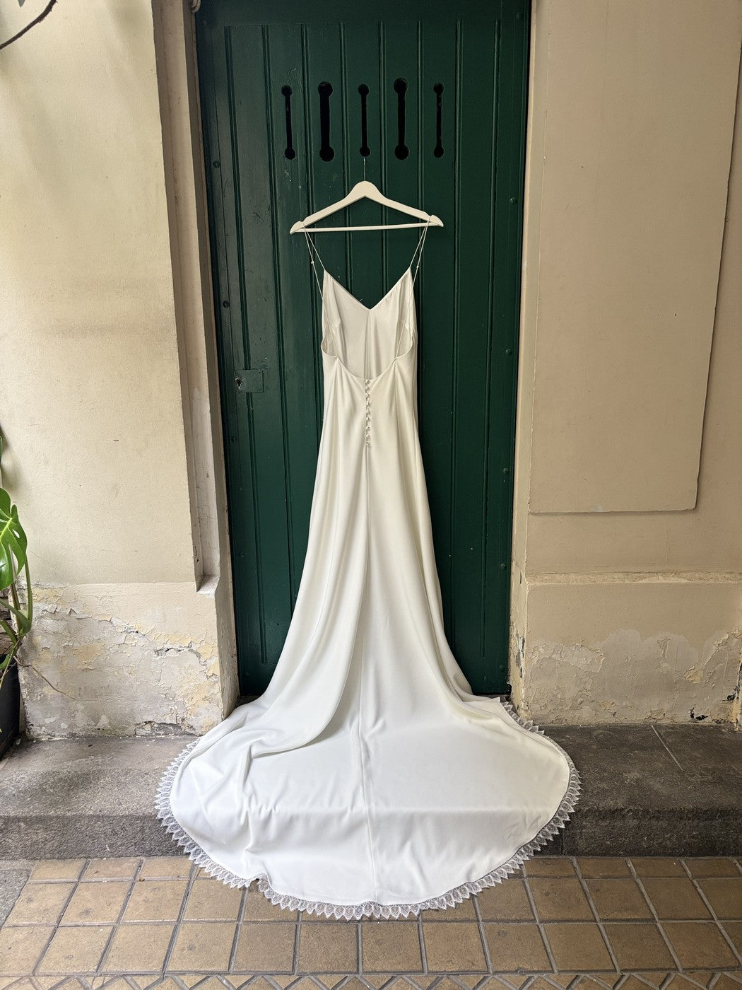 Ensemble De Mariée La Plage Sans Le Haut - Blanc Soie