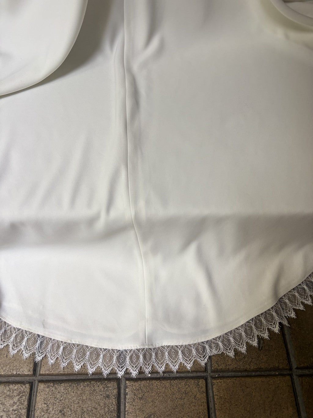 Ensemble De Mariée La Plage Sans Le Haut - Blanc Soie
