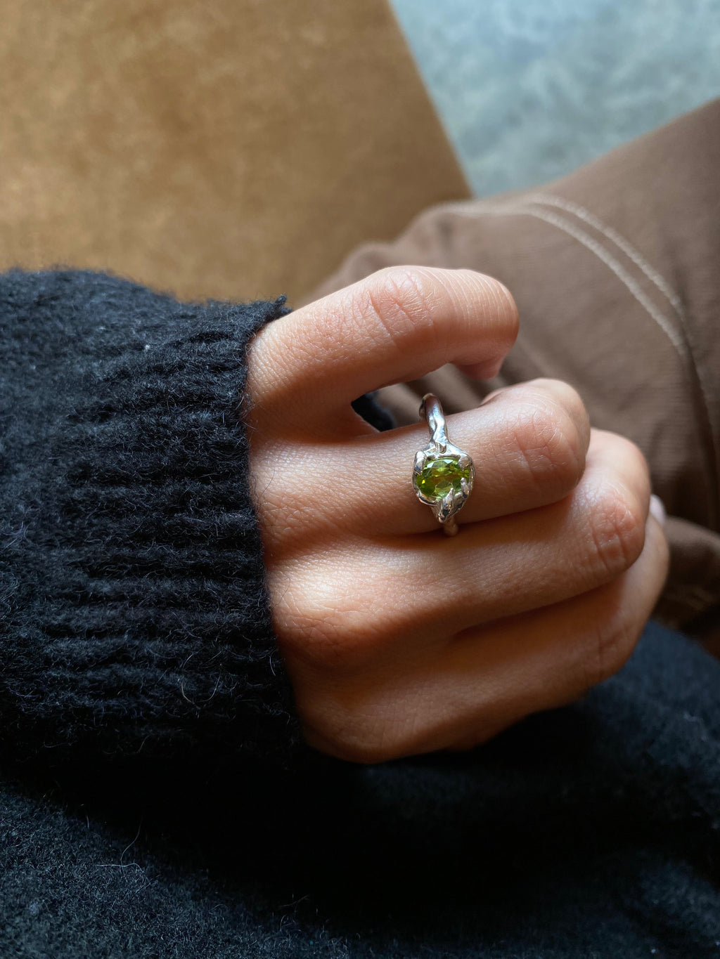 Bague Péridot 056