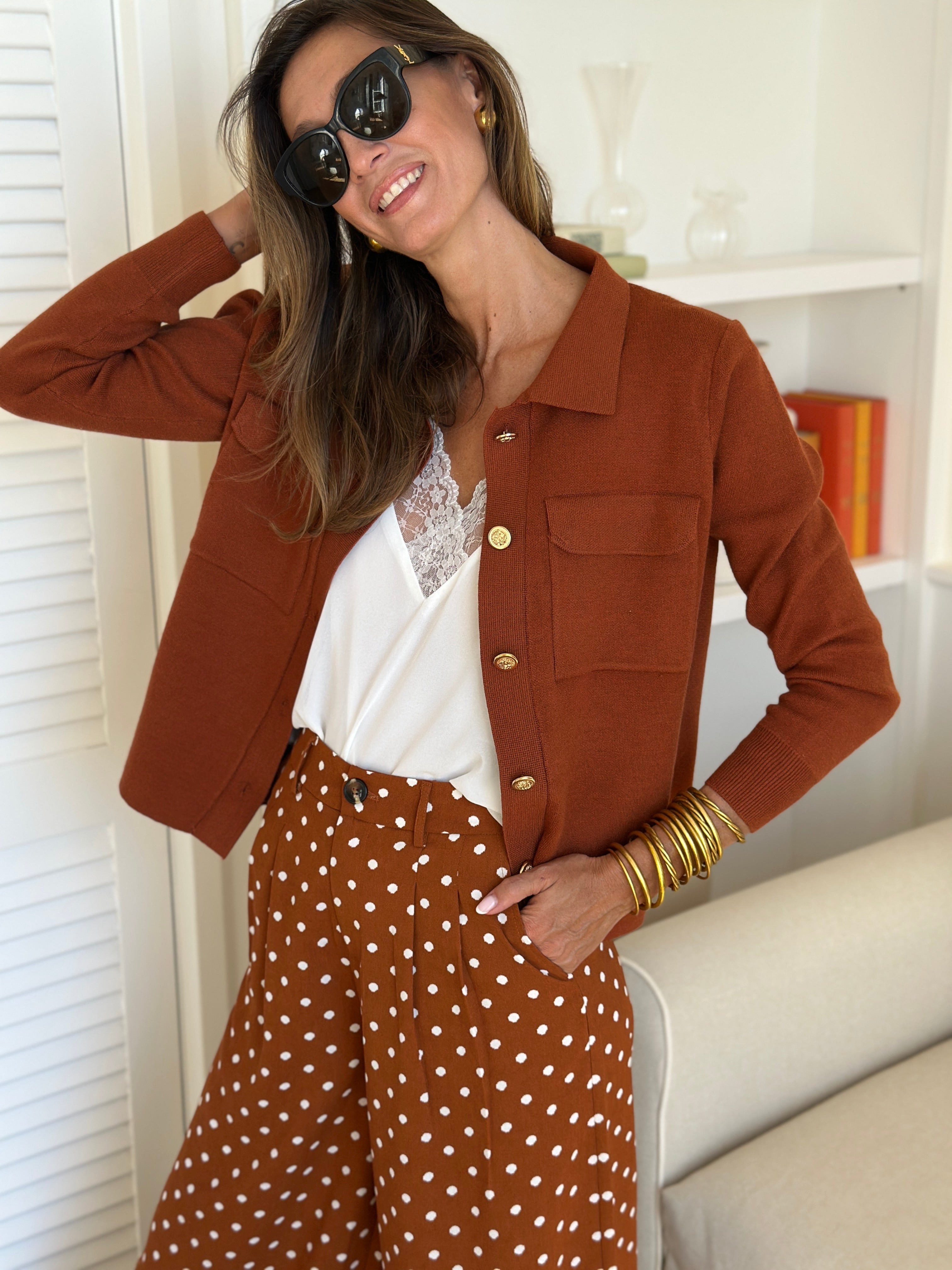 Cardigan Aurore - Camel