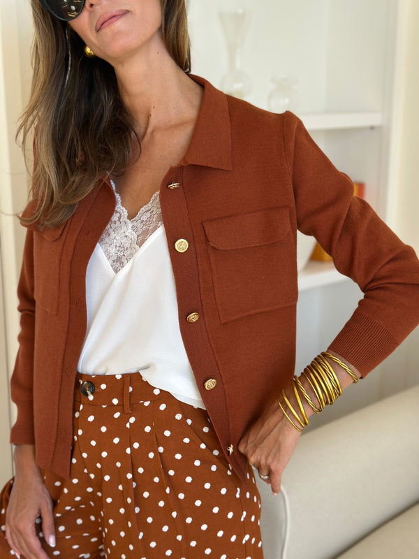 Cardigan Aurore - Camel