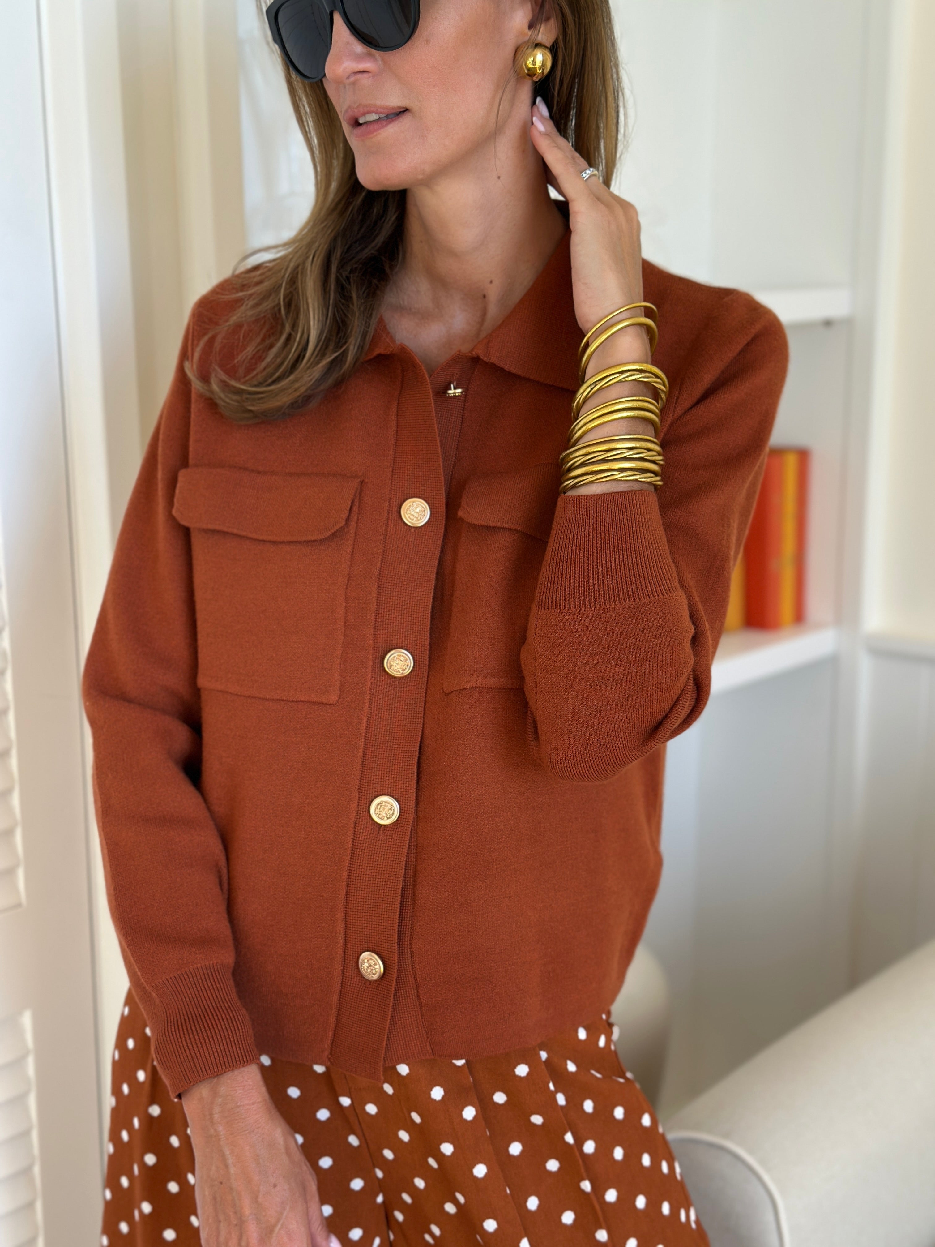Cardigan Aurore - Camel