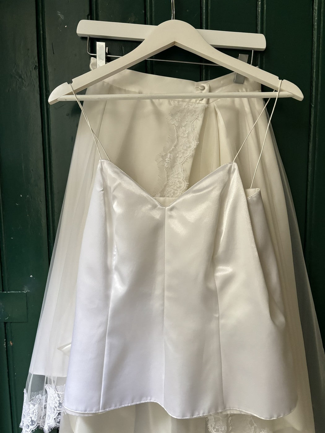 Ensemble De Mariée Duchesse Court - Ivoire