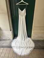 Ensemble De Mariée La Plage Sans Le Haut - Blanc Soie