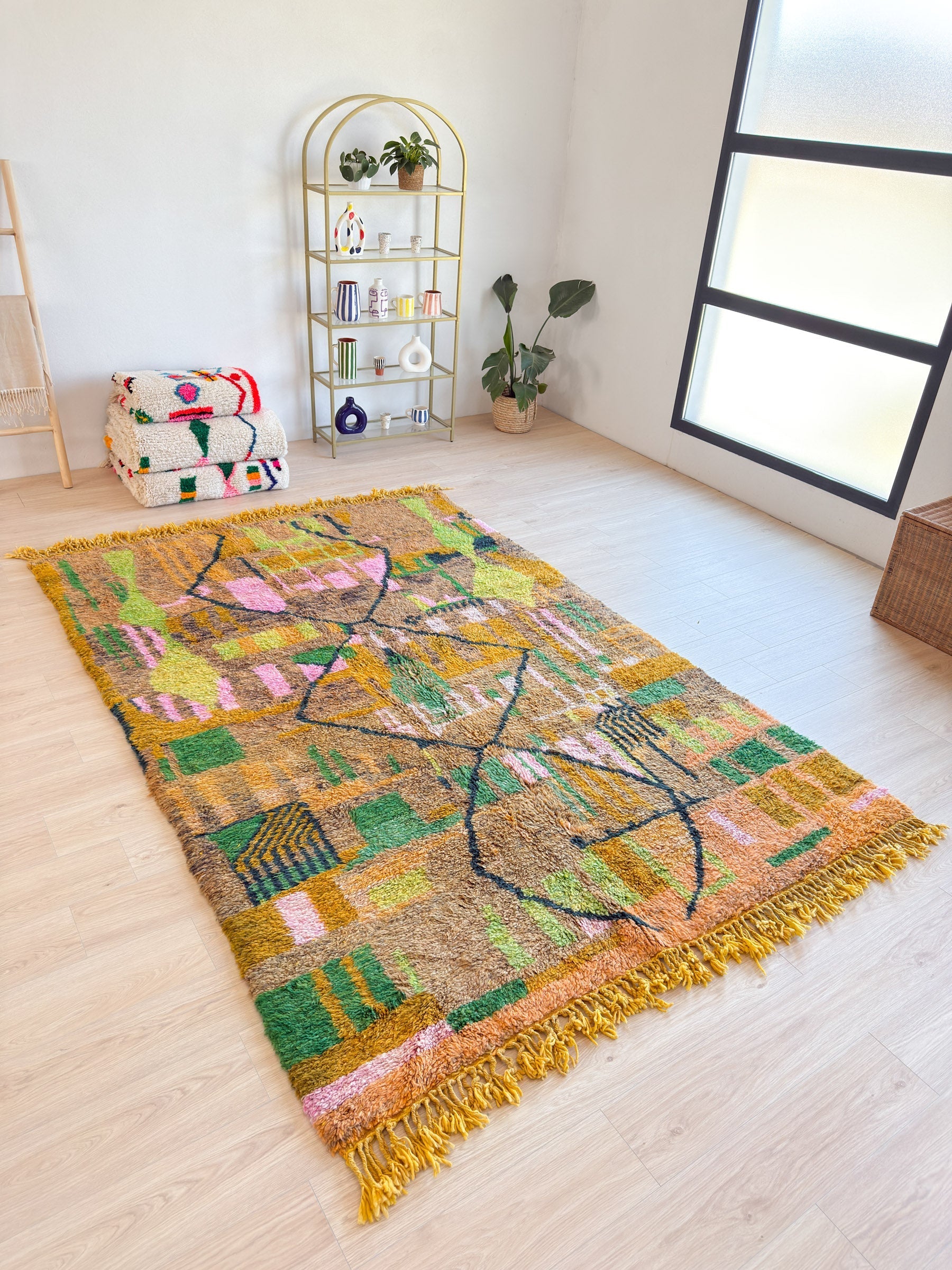 Tapis Berbère Coloré 202 X 321 Cm - N°2097