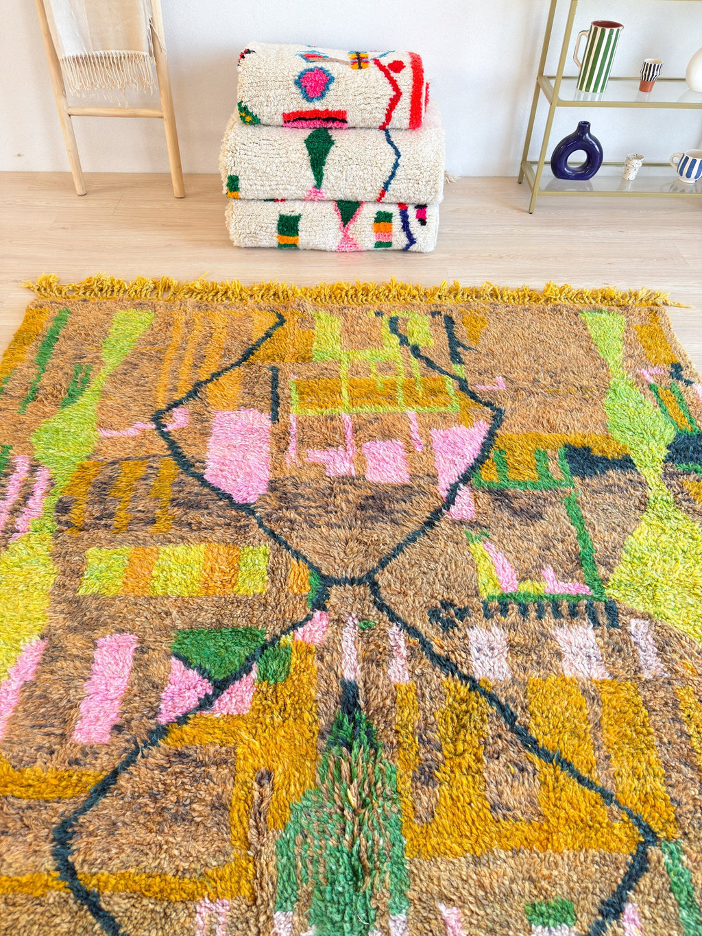 Tapis Berbère Coloré 202 X 321 Cm - N°2097