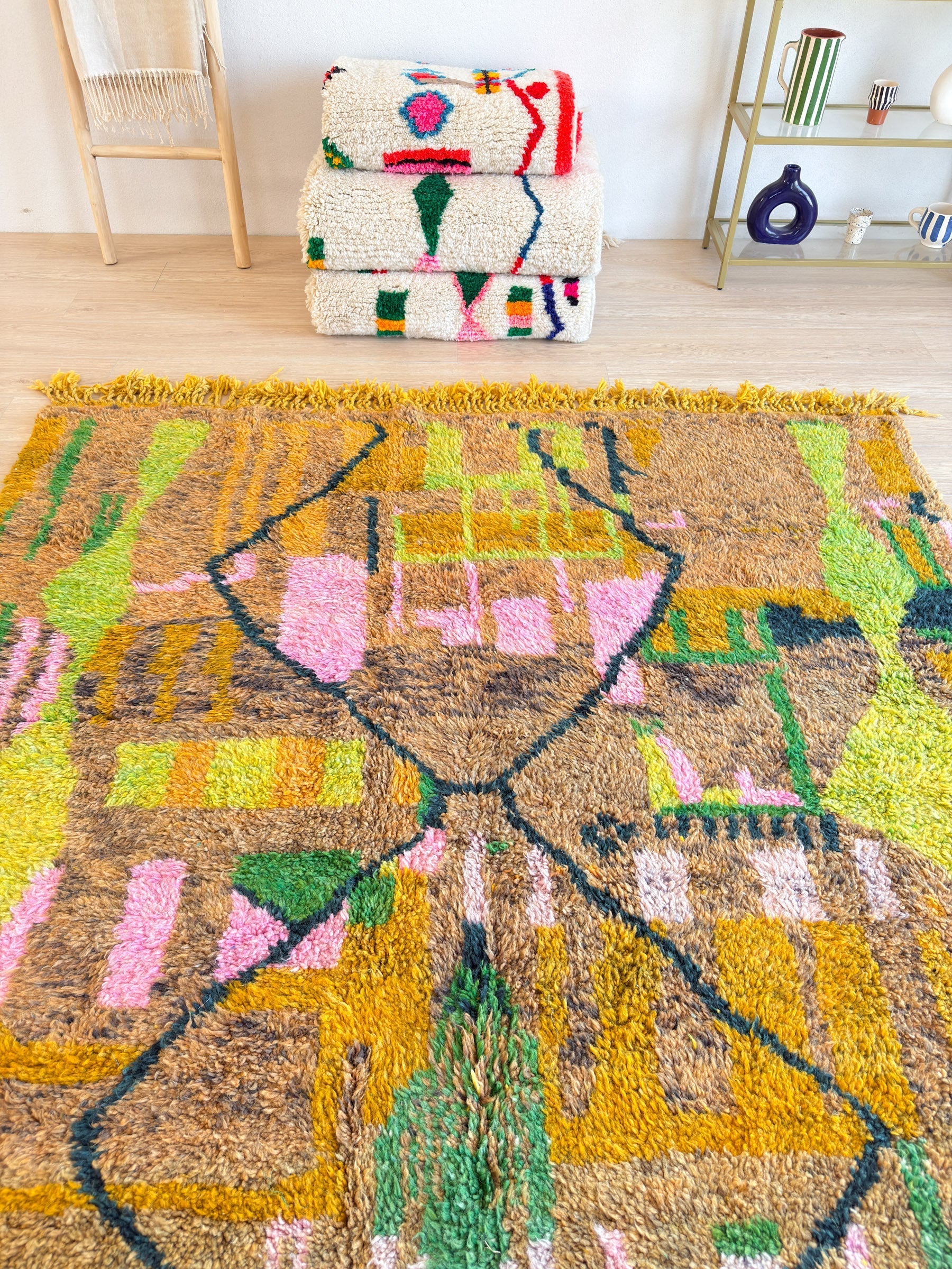 Tapis Berbère Coloré 202 X 321 Cm - N°2097