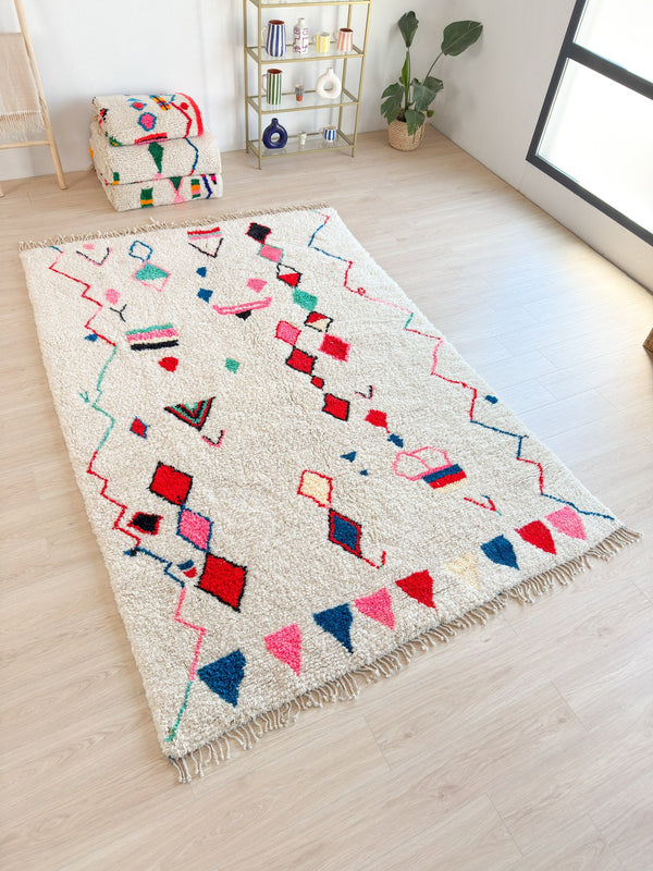 Tapis Berbère Coloré 210 X 324 Cm - N°1992