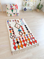 Tapis Berbère Coloré 108 X 189 Cm - N°2005
