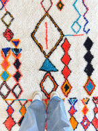 Tapis Berbère Coloré 108 X 189 Cm - N°2005