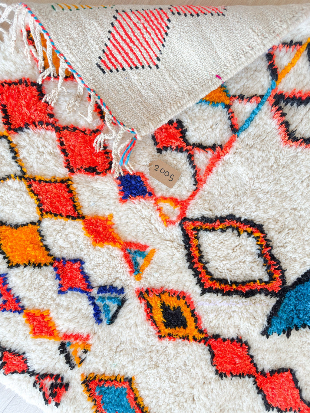 Tapis Berbère Coloré 108 X 189 Cm - N°2005