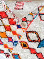 Tapis Berbère Coloré 108 X 189 Cm - N°2005