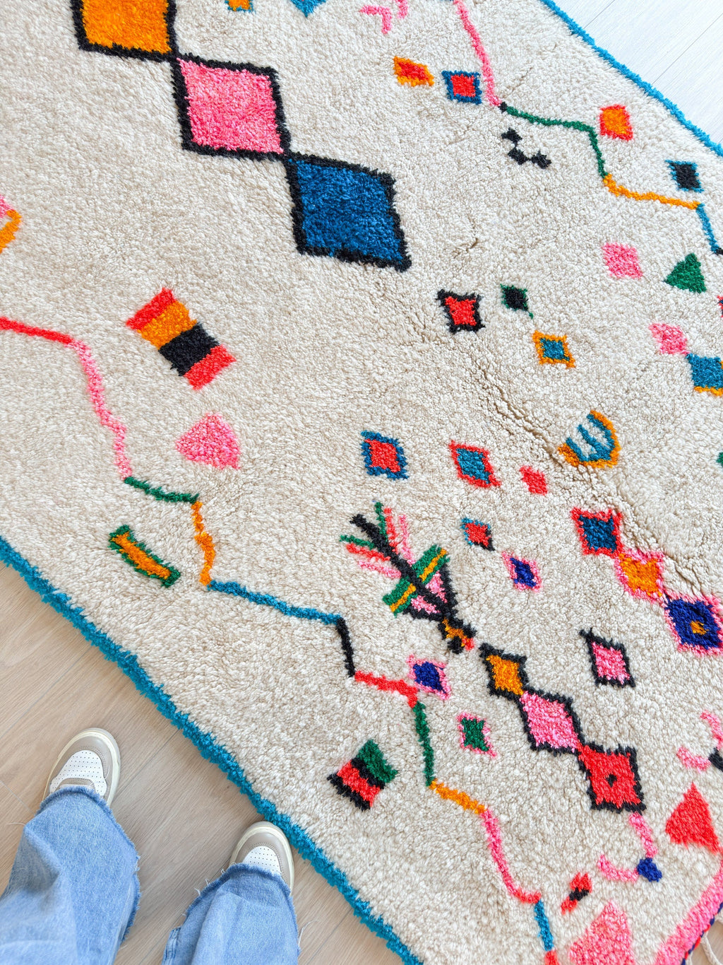 Tapis Berbère Coloré 155 X 269 Cm - N°1956