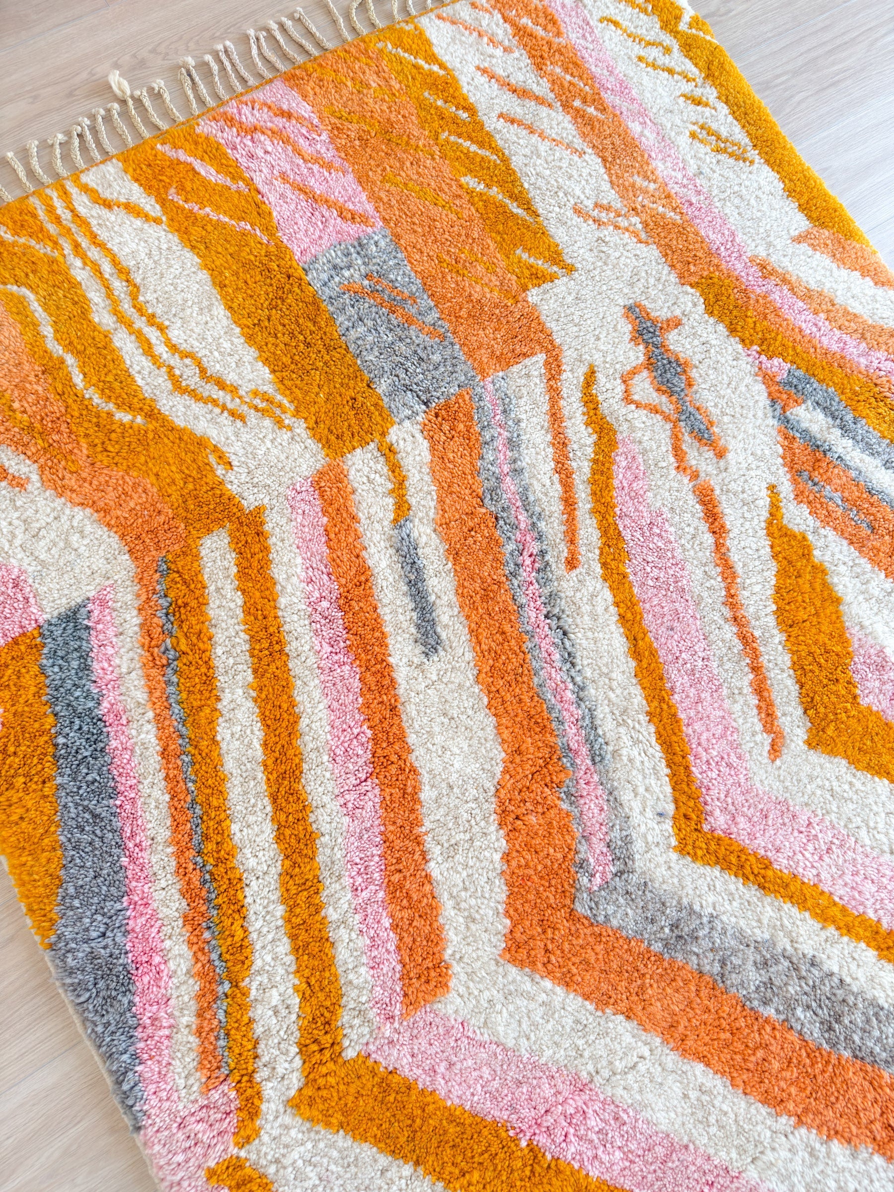 Tapis Berbère Coloré 155 X 286 Cm - N°1909