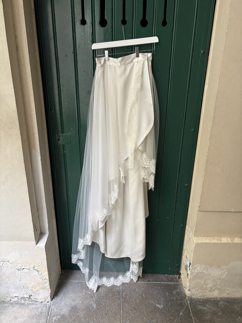 Ensemble De Mariée Duchesse Long - Blanc Soie
