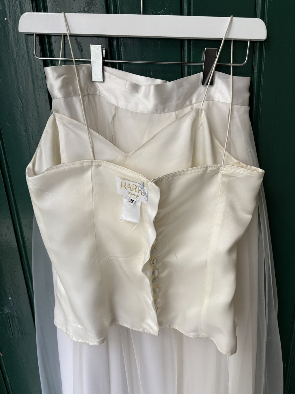 Ensemble De Mariée Duchesse Long - Blanc Soie