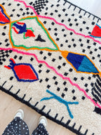 Tapis Berbère Coloré 153 X 277 Cm - N°1763