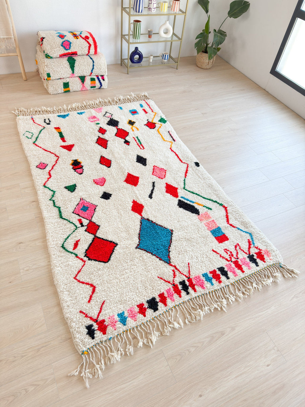 Tapis Berbère Coloré 158 X 271 Cm - N°1604