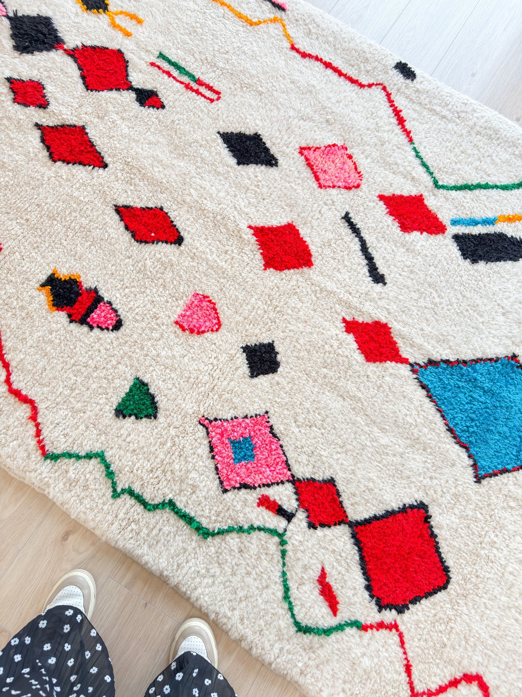 Tapis Berbère Coloré 158 X 271 Cm - N°1604