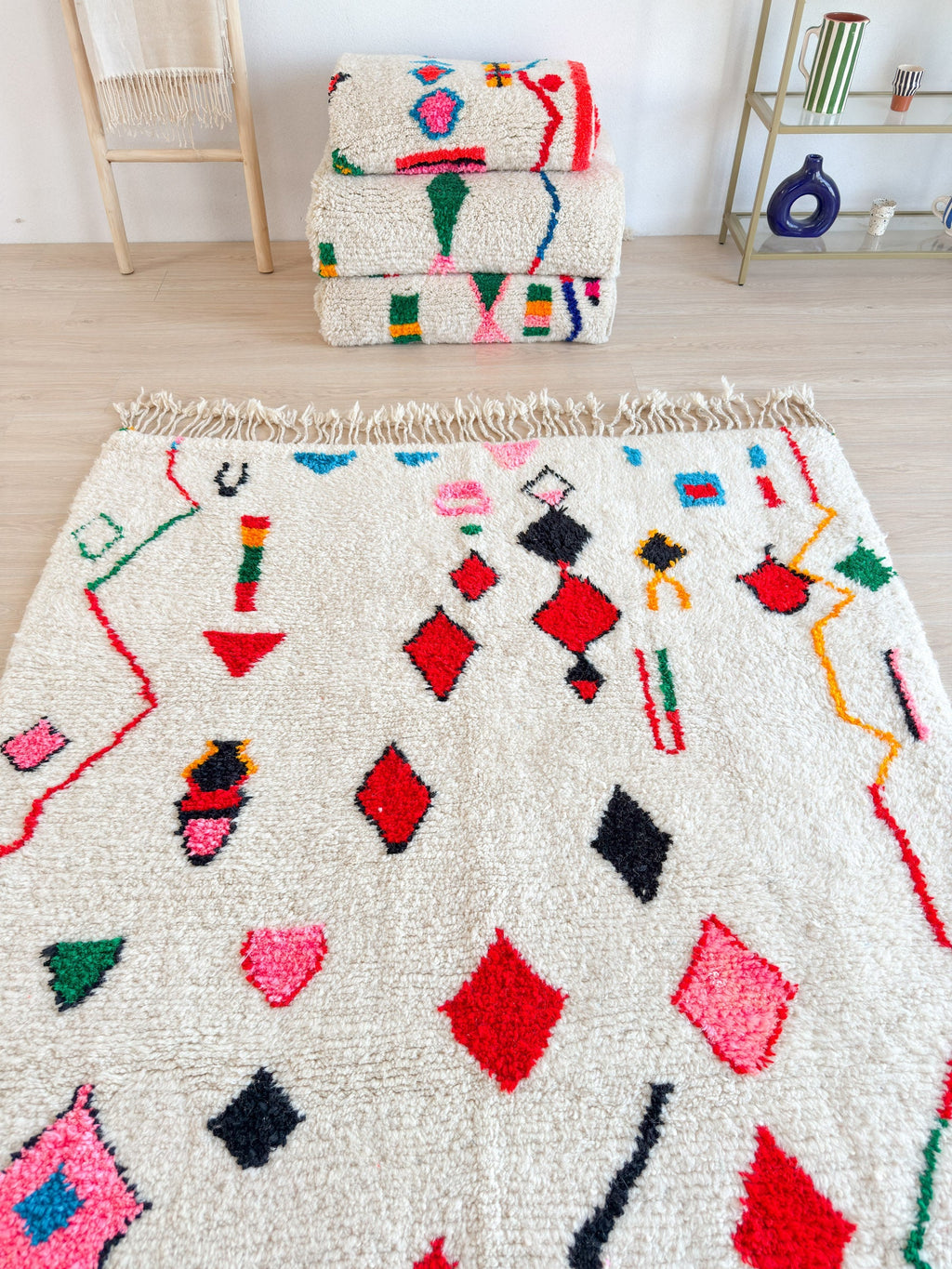 Tapis Berbère Coloré 158 X 271 Cm - N°1604