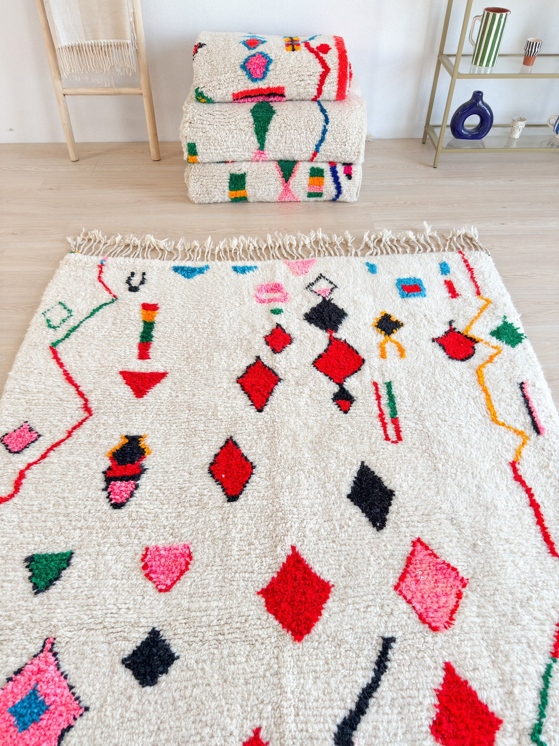Tapis Berbère Coloré 158 X 271 Cm - N°1604