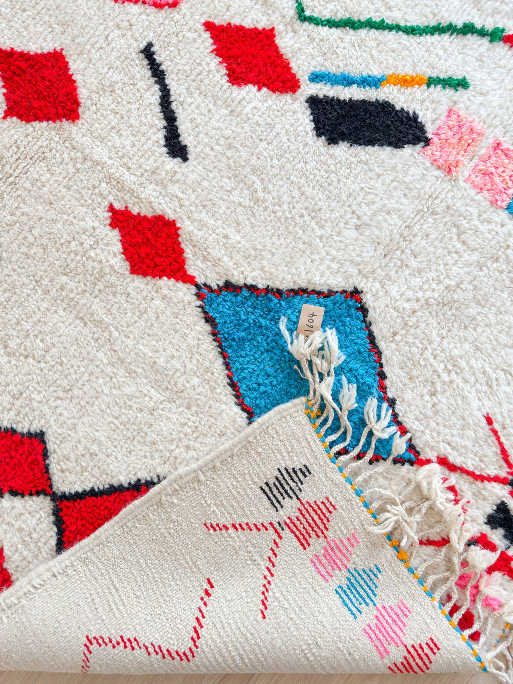 Tapis Berbère Coloré 158 X 271 Cm - N°1604
