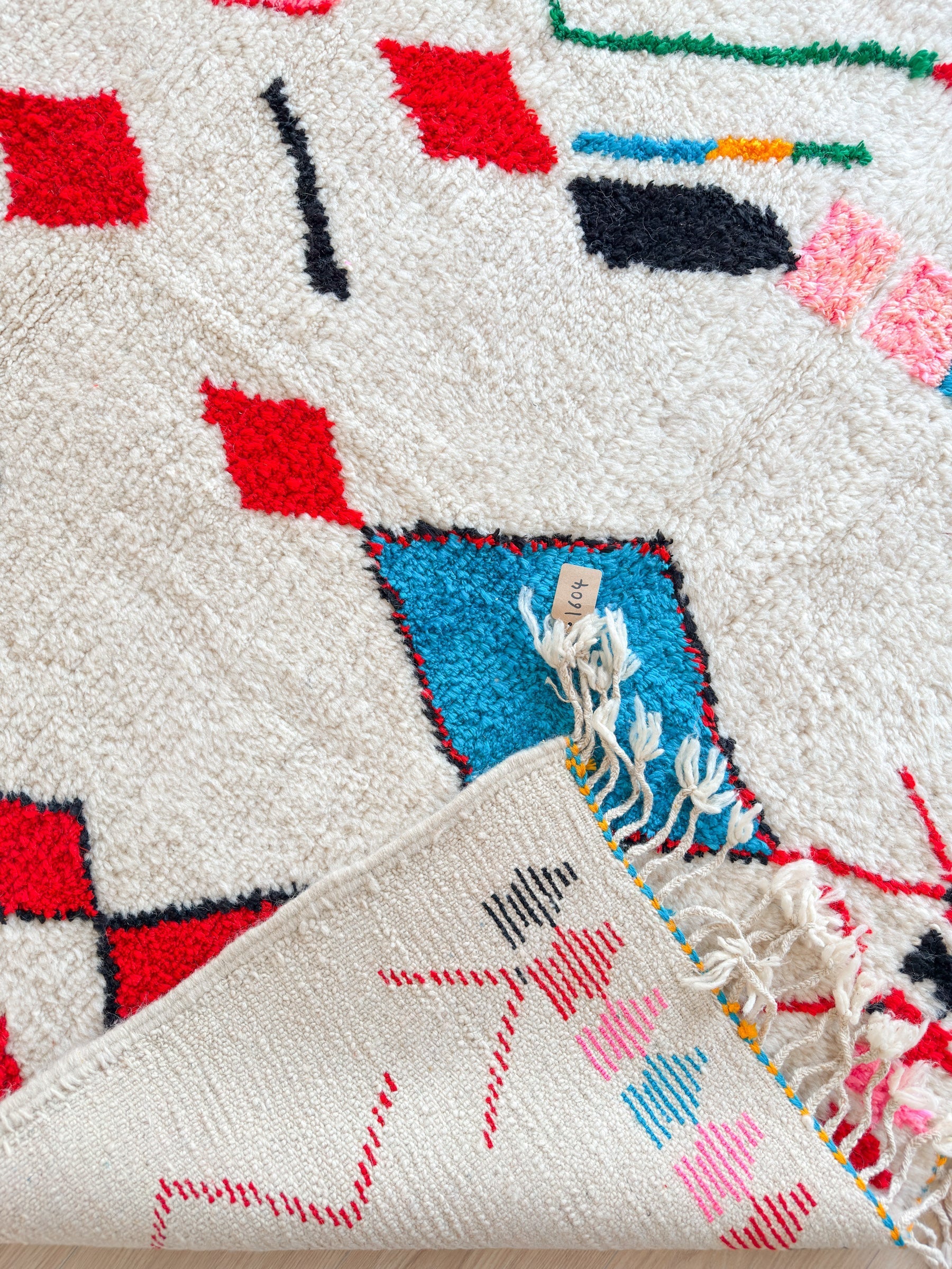 Tapis Berbère Coloré 158 X 271 Cm - N°1604