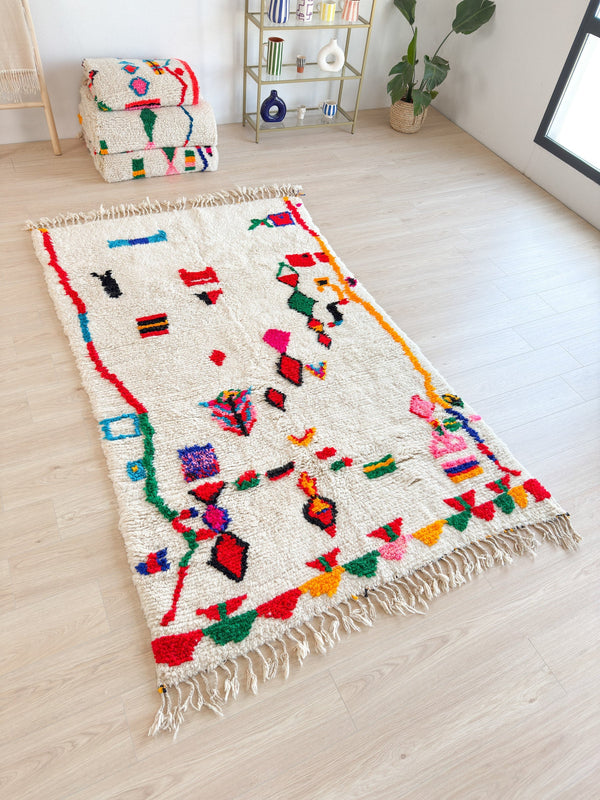 Tapis Berbère Coloré  157 X 270 Cm - N°1686