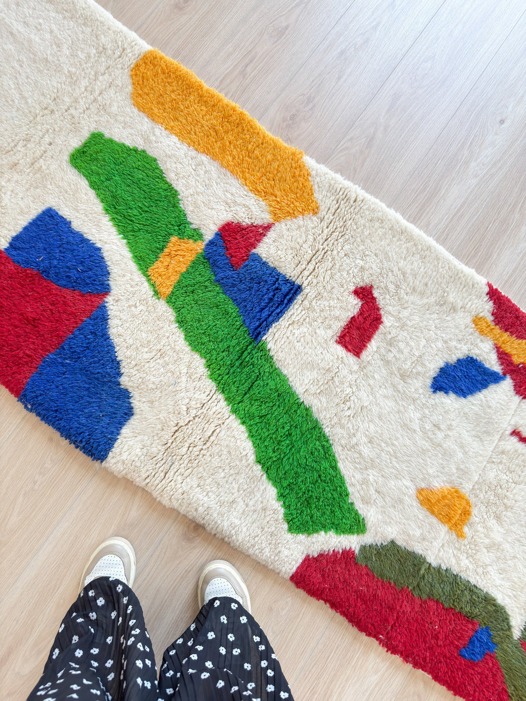 Tapis Berbère De Couloir Coloré 81 X 260 Cm - N°1286
