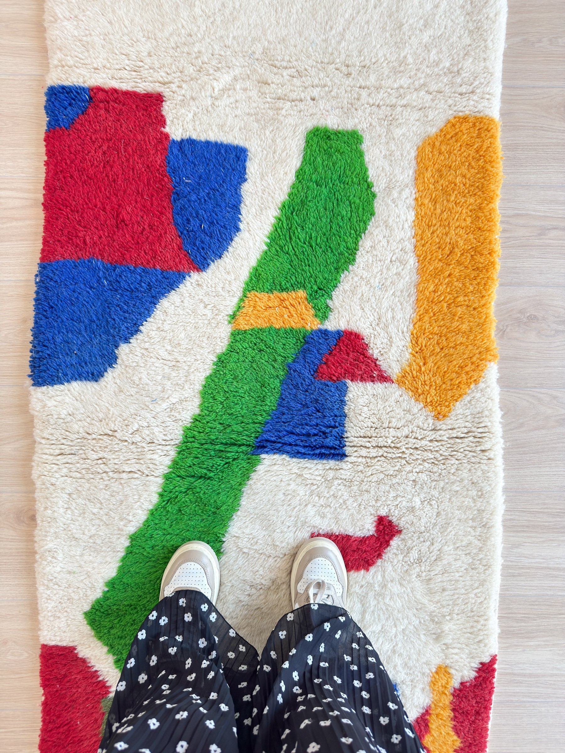 Tapis Berbère De Couloir Coloré 81 X 260 Cm - N°1286