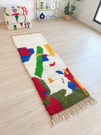 Tapis Berbère De Couloir Coloré 81 X 260 Cm - N°1286