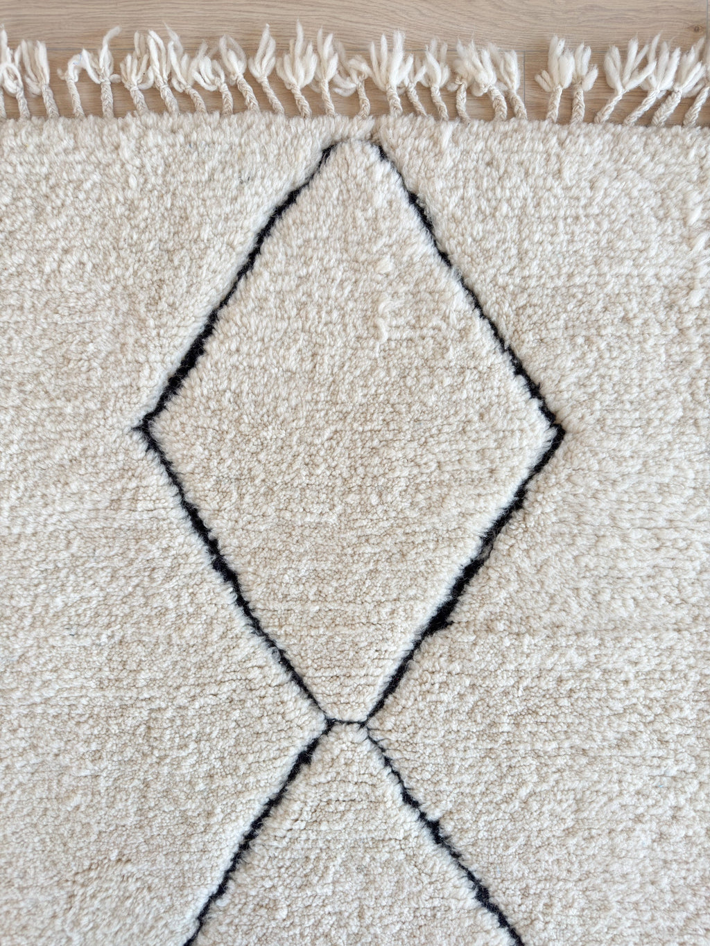 Tapis  De Couloir Beni Ouarain 85 X 254 Cm - N°1709