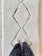 Tapis  De Couloir Beni Ouarain 85 X 254 Cm - N°1709