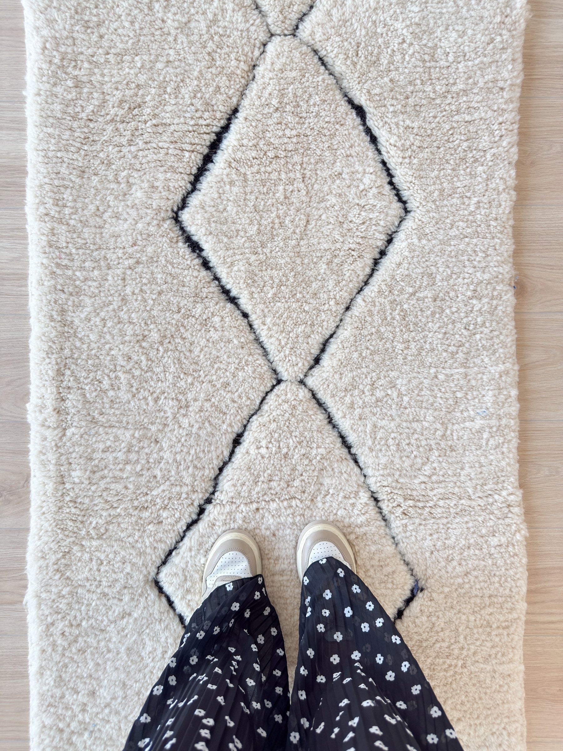 Tapis  De Couloir Beni Ouarain 85 X 254 Cm - N°1709