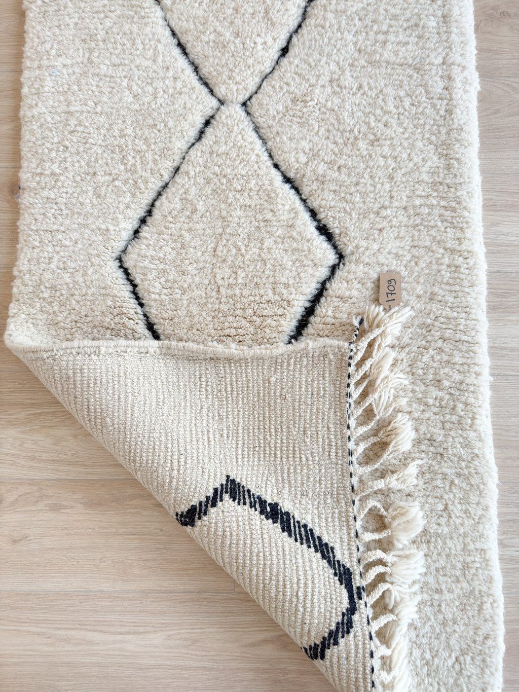 Tapis  De Couloir Beni Ouarain 85 X 254 Cm - N°1709