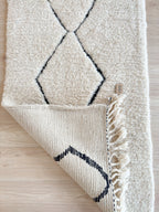 Tapis  De Couloir Beni Ouarain 85 X 254 Cm - N°1709