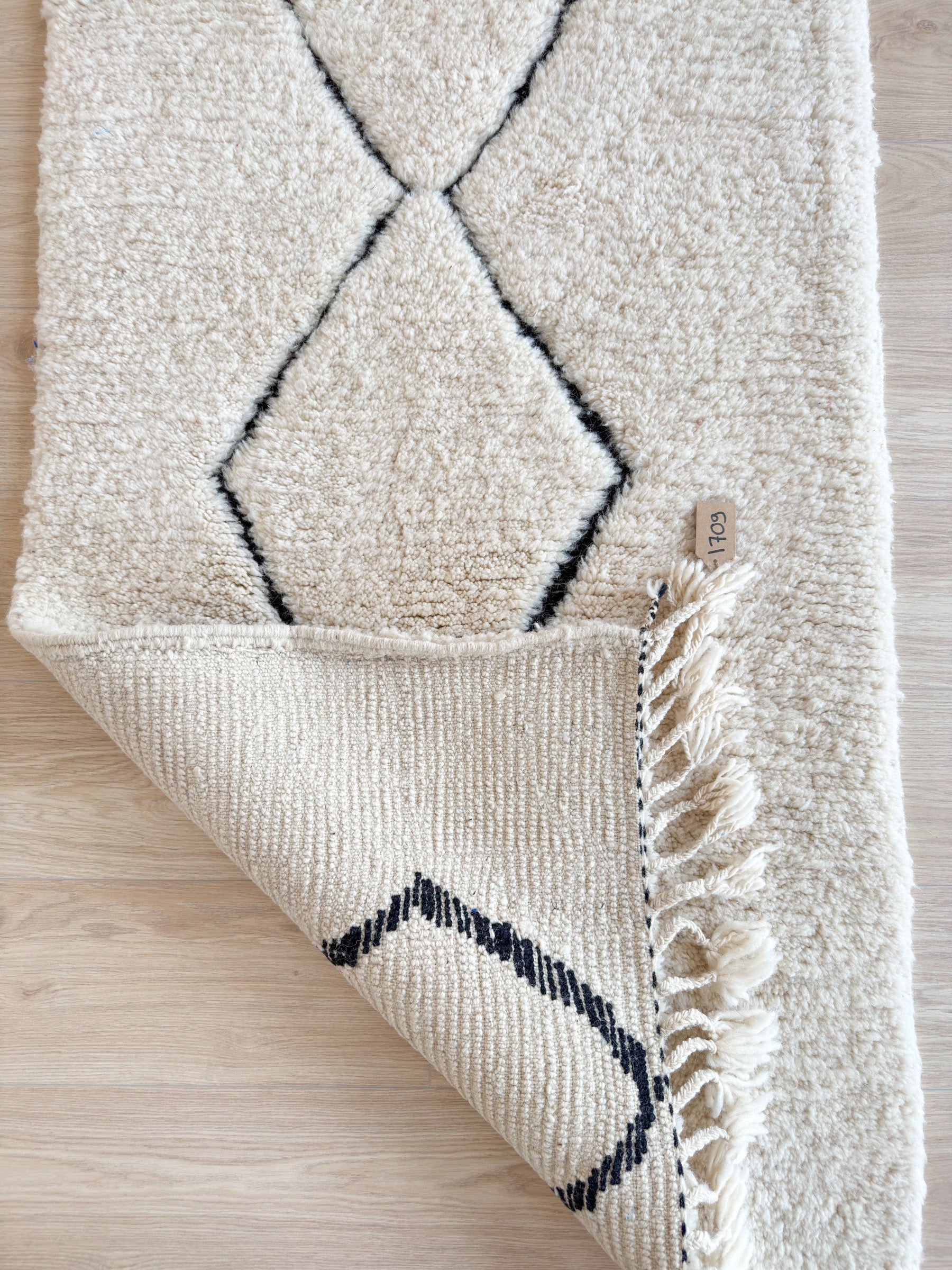 Tapis  De Couloir Beni Ouarain 85 X 254 Cm - N°1709