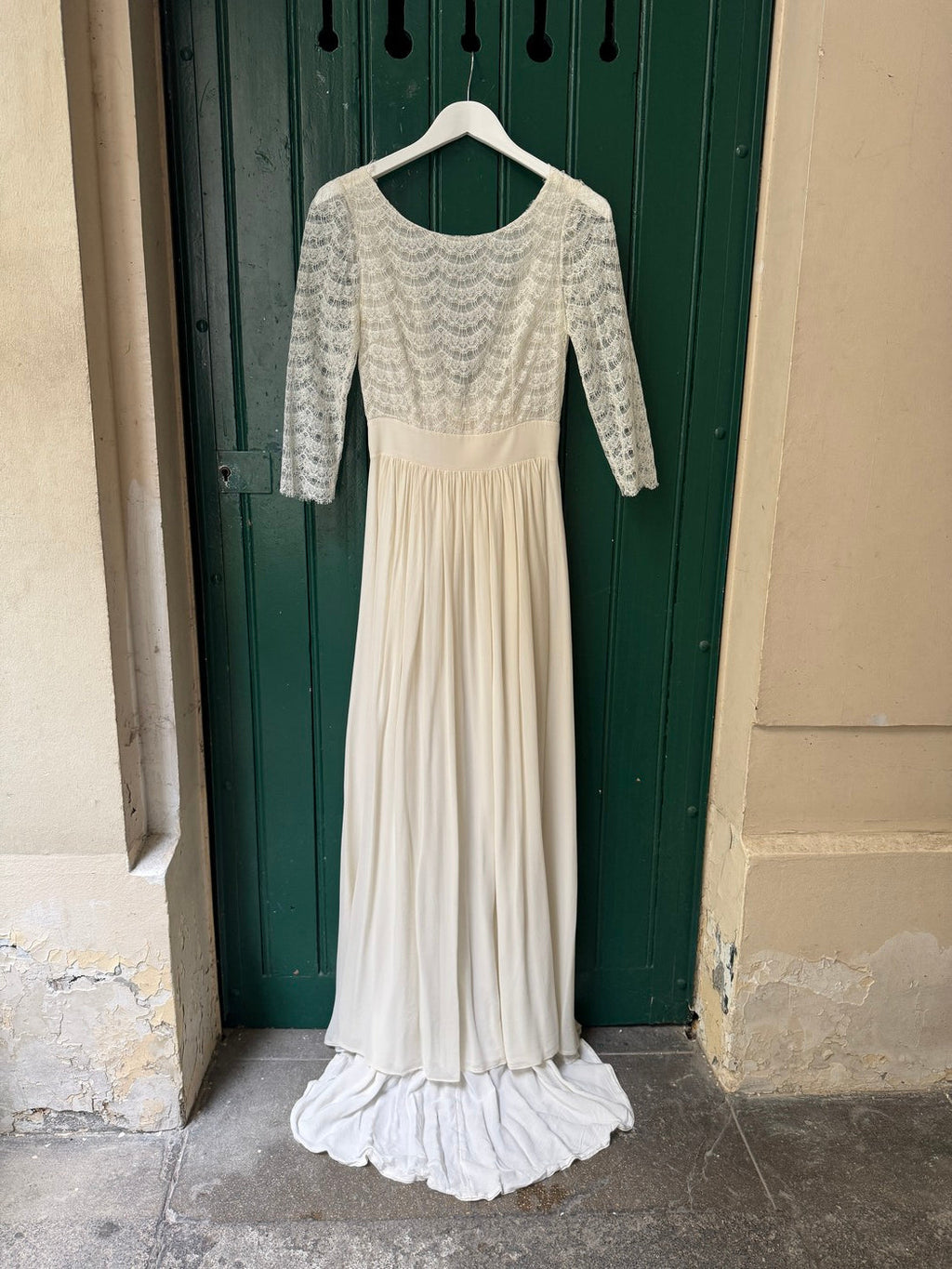 Robe De Mariée Joséphine Avec Traine - Blanc
