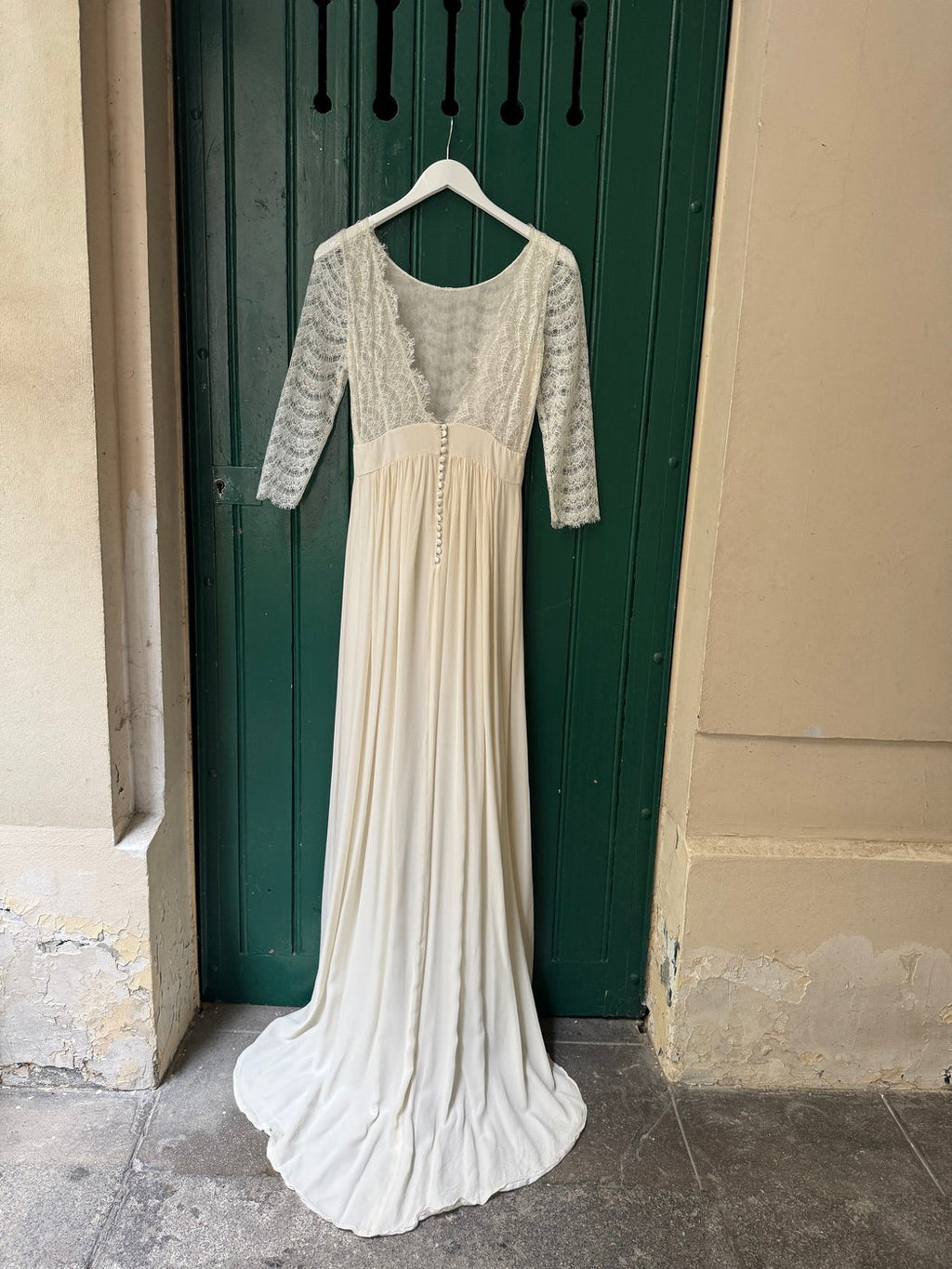 Robe De Mariée Joséphine Avec Traine - Blanc